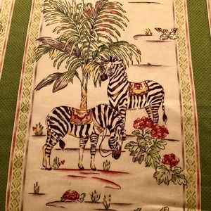 Beautiful Custom Tropical Queen Duvet - Zebras & Giraffes!